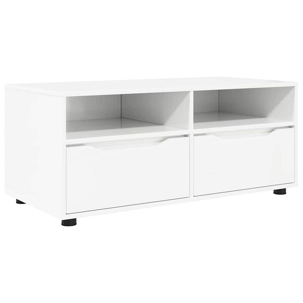 vidaXL TV Cabinet High Gloss White 100 x 48 x 43 cm Engineered Wood