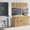 vidaXL Garage Cabinets 2 pcs Artisan Oak Engineered Wood