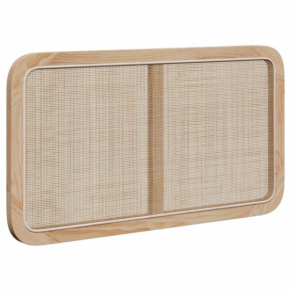 vidaXL Headboard with Headboard Natural 100 x 55 x 3 cm Rattan