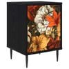 vidaXL Bedside Cabinet GENNEP Black Oak 36 x 33 x 51 cm