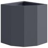 vidaXL Corner Planter Anthracite 30 x 30 x 35 cm Steel