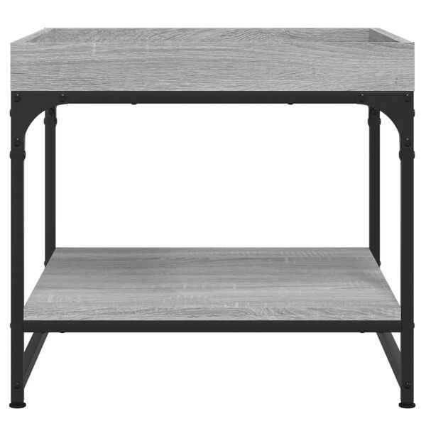 vidaXL Coffee Table Grey Sonoma 49.5x49.5x45 cm Engineered Wood