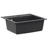 vidaXL Kitchen Sink Single Basin Granite 60 x 51 x 30.5 cm Graphite