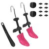 vidaXL Shoe Stretchers with Shoe Horn Pink EU 34-40 Plastic