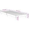 vidaXL Bed Frame without Mattress Black 75x190 cm Small Single Engineered Wood