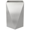 vidaXL Planter 2 pcs Silver 50 x 50 x 75 cm Stainless Steel