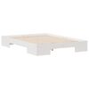 vidaXL Bed Frame White 140 x 190 cm
