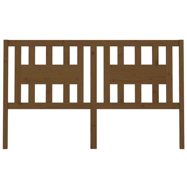 vidaXL Headboard Honey Brown 166x4x100 cm Solid Wood Pine