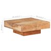 vidaXL Coffee Table 80x80x28 cm Solid Acacia Wood