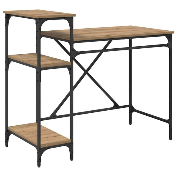 vidaXL Desk Artisan Oak 105 x 50 x 90 cm Engineered Wood