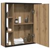 vidaXL Bathroom Mirror Cabinet Artisan Oak 60x16x60 cm Engineered Wood