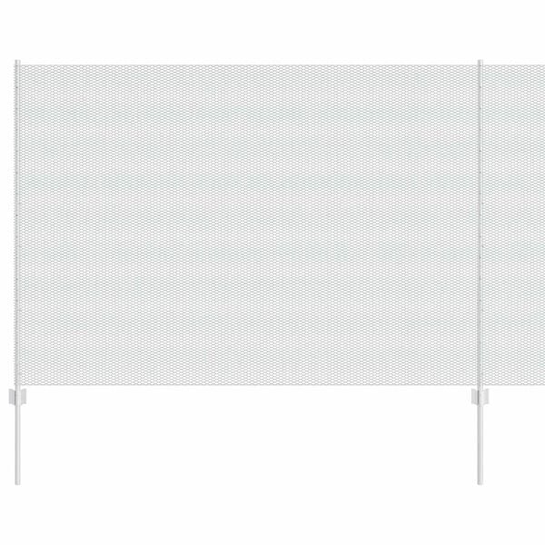 vidaXL Fence and Post Silver 1.6 x 10 m Steel