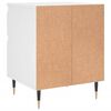 vidaXL Bedside Cabinet White 40x35x50 cm Engineered Wood