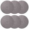 vidaXL Jute Placemets 6 pcs Grey 100% Tossa Jute