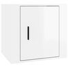 vidaXL Bedside Cabinet High Gloss White 50x39x47 cm