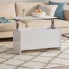 vidaXL Coffee Table High Gloss White 102x55.5x52.5 cm Engineered Wood