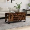vidaXL Coffee Table Smoked Oak 102x44.5x50 cm Engineered Wood