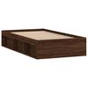 vidaXL Bed Frame without Mattress Brown Oak 90x190 cm Single
