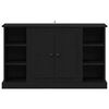 vidaXL Sideboard Black Oak 100 x 35.5 x 60 cm Engineered Wood