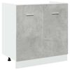 vidaXL 7 Piece Kitchen Cabinet Set Lyon Concrete Grey Engineered Wood