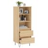 vidaXL Highboard Sonoma Oak 40x36x110 cm Engineered Wood
