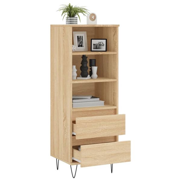 vidaXL Highboard Sonoma Oak 40x36x110 cm Engineered Wood