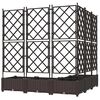 vidaXL Garden Planter 5 pcs Brown 120 x 120 x 125.5 cm Steel