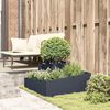vidaXL Garden Planter Anthracite 80 x 80 x 50 cm Cold-rolled Steel