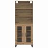 vidaXL Highboard Artisan Oak 69.5 x 34 x 180 cm Engineered Wood