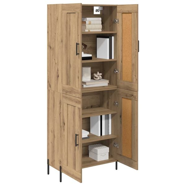 vidaXL Highboard 2 pcs Artisan Oak Engineered Wood