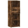 vidaXL Highboard Smoked Oak 45x42.5x124 cm Engineered Wood