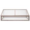 vidaXL Greenhouse Grey 110x56x39 cm Fir Wood