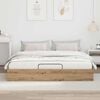 vidaXL Ottoman Bed Frame Artisian Oak 203 x 180 x 25 cm Chipboard