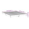 vidaXL Bed Frame without Mattress High Gloss White 160x200 cm