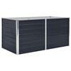 vidaXL Raised Garden Bed | Anthracite | Galvanised steel | 160x80x45 cm