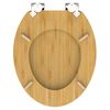 SCH&Uuml;TTE Toilet Seat with Soft-Close NATURAL BAMBOO