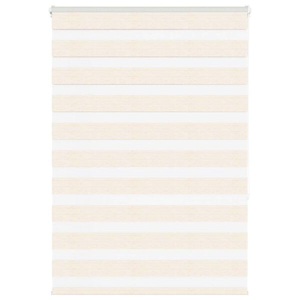 vidaXL Zebra Blind Marble Beige 110x150 cm Fabric Width 105.9 cm Polyester