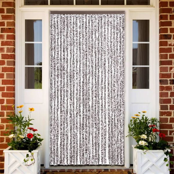 vidaXL Fly Curtain Brown and Beige 100x230 cm Chenille