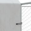 vidaXL Outdoor Dog Kennel with Roof Silver 6x6x2.5 m Galvanised Steel
