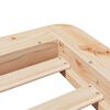 vidaXL Bed Frame without Mattress 90x190 cm Single Solid Wood Pine