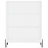 vidaxL Shelf Cabinet White 69.5x32.5x90 cm Engineered Wood
