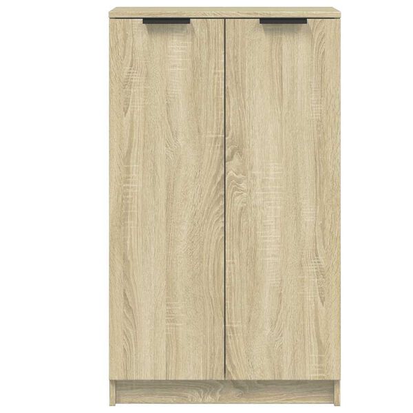 vidaXL Shoe Cabinet Sonoma Oak 59x35x100.5 cm Engineered Wood