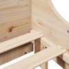 vidaXL Bed Frame without Mattress 160x200 cm Solid Wood Pine