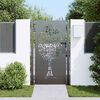 vidaXL Garden Gate with Lock Black 85 x 180 cm Powder-coated steel