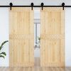 vidaXL Door NARVIK Natural 95 x 210 cm Solid Pine Wood