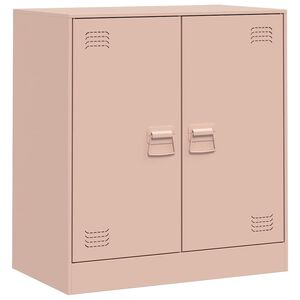 vidaXL Sideboard Pink 67x39x73 cm Steel