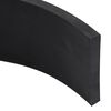 vidaXL Rubber Edge for Snow Plow Black 200x8x1 cm