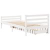 vidaXL Bed Frame without Mattress White 90x200 cm Solid Wood Pine