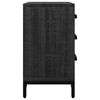 vidaXL Bedside Cabinet Black 36x30x54 cm Solid Pinewood