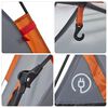 vidaXL Camping Tent Dome 5-Person Grey and Orange Quick Release